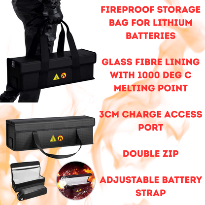 Portable Fireproof Lithium Battery Storage Bag