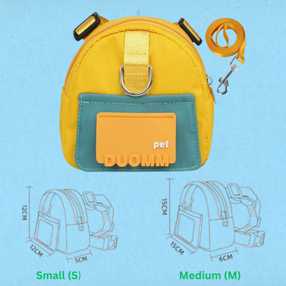 Multifunction Pet Backpack With Adjustable Harness