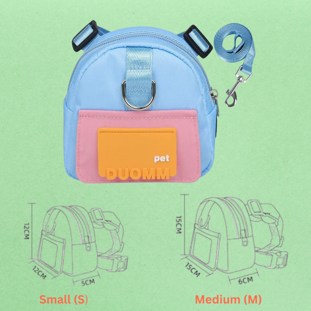 Multifunction Pet Backpack With Adjustable Harness