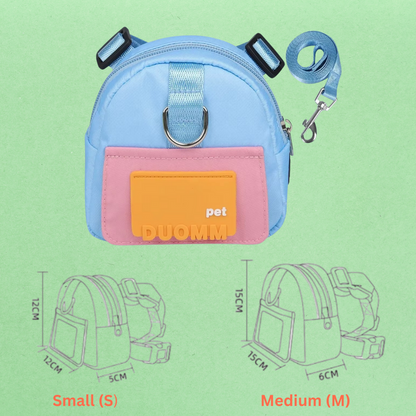 Multifunction Pet Backpack With Adjustable Harness