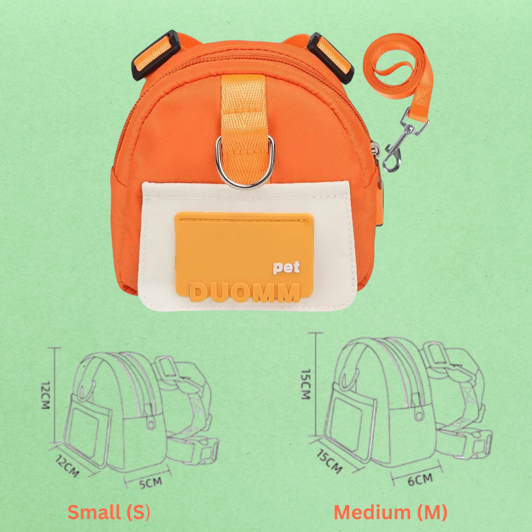 Multifunction Pet Backpack With Adjustable Harness