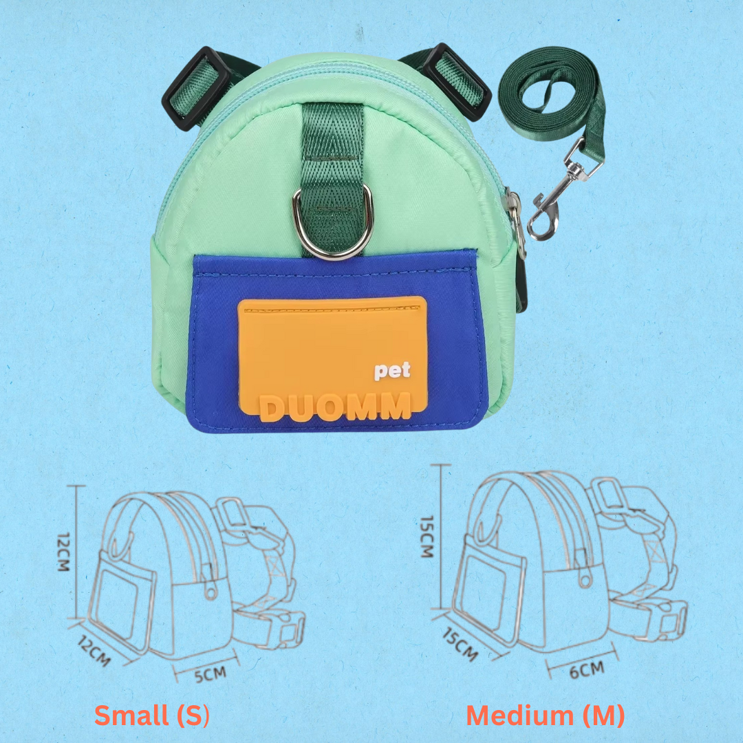 Multifunction Pet Backpack With Adjustable Harness
