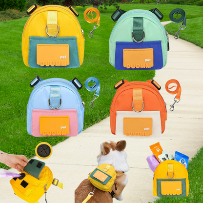 Multifunction Pet Backpack With Adjustable Harness