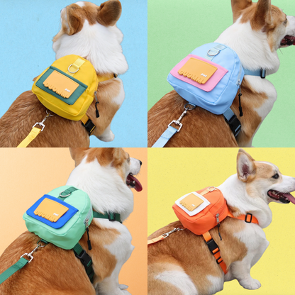 Multifunction Pet Backpack With Adjustable Harness