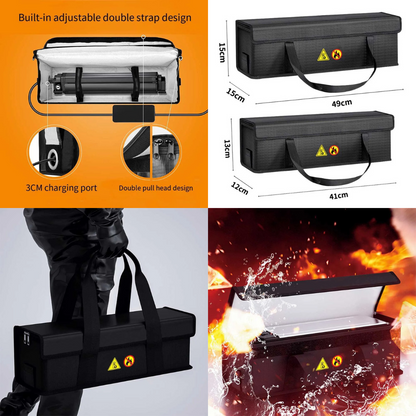 Portable Fireproof Lithium Battery Storage Bag